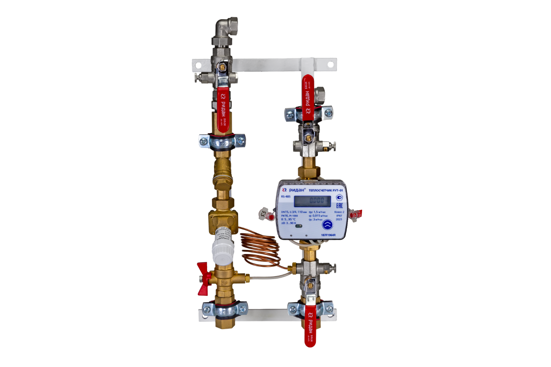 Квартирная станция ШКСО-1Р для систем отопления (с клапаном APQT)