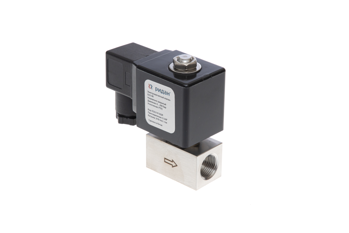 EV214R — двухпозиционные двухходовые электромагнитные клапаны высокого давления Ридан