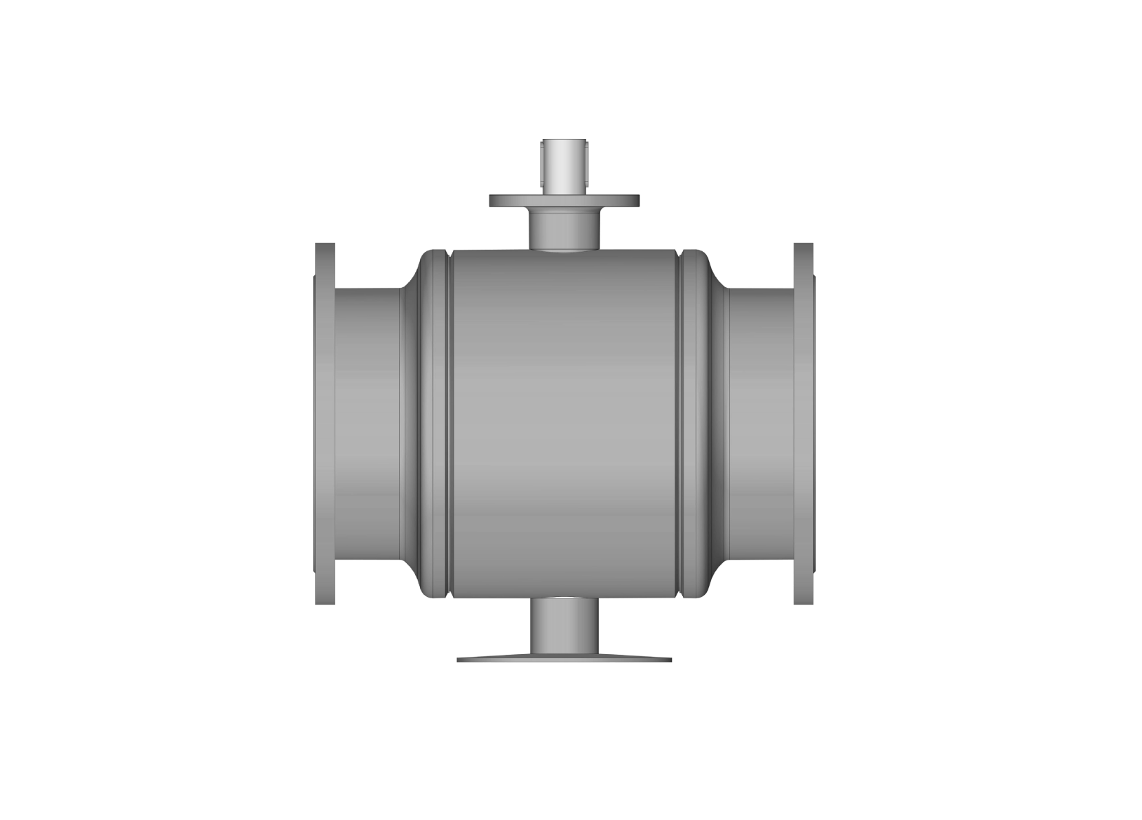 Ридан 065N0387GR — RJIP Premium (Премиум) Кран шаровой FF DN600 PN25 GF (фланцевый, под привод, стандартный проход)