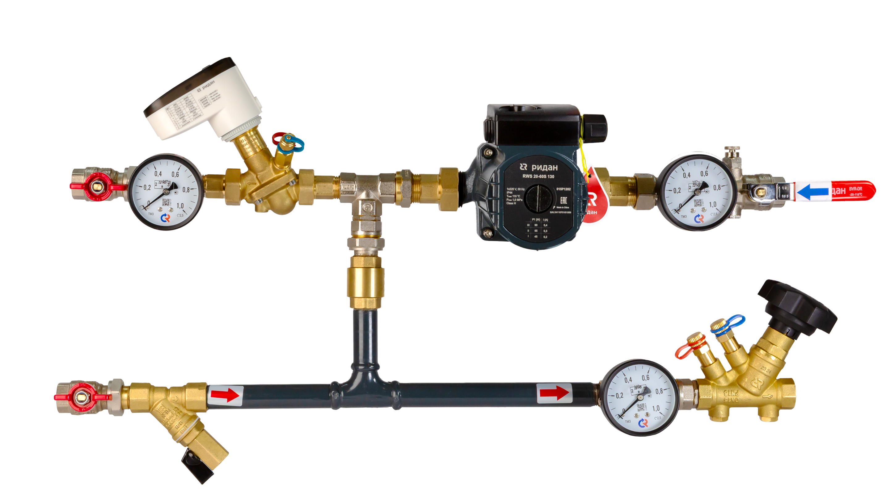 Ридан 122W0115LR — Узел теплоснабжения АУУ-AQT-33-20-20-C-S правый, 0-10В L
