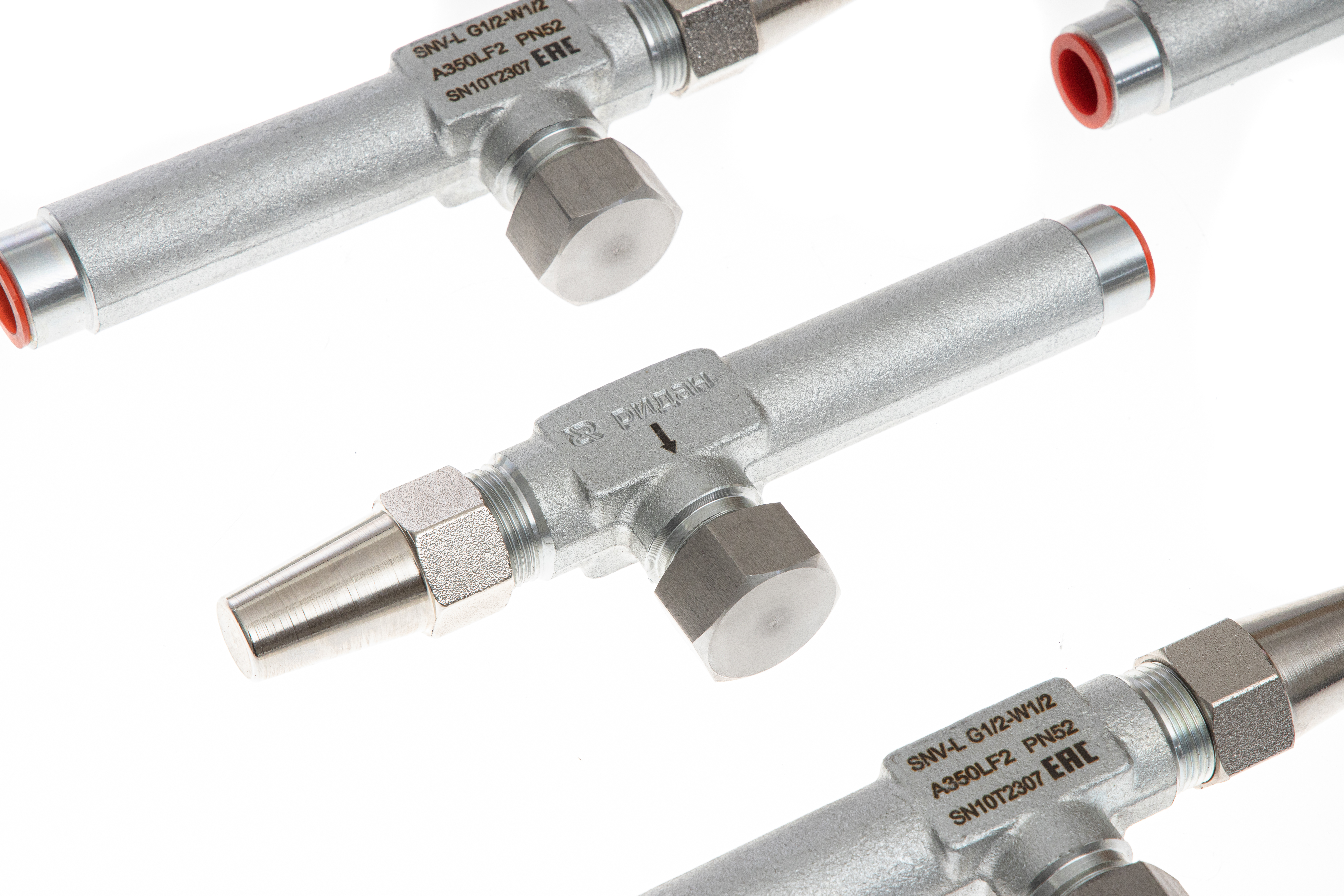 Ридан 148B3770R — Игольчатый запорный клапан SNV-L G1/2''- W1/2 L100 ANG с ниппелем DN 6