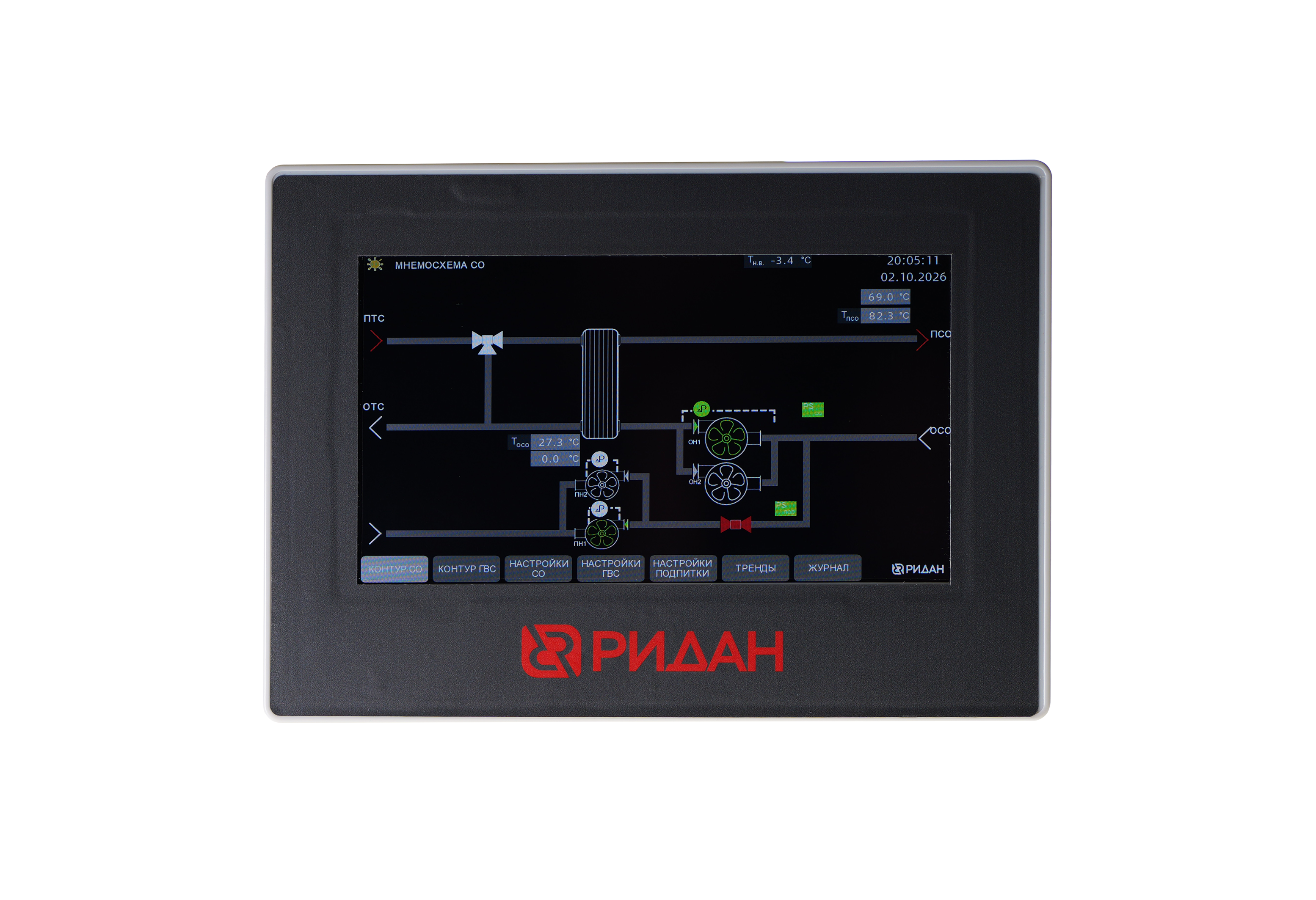 Ридан 087H3803HMI — Панель оператора ECA 7E для контроллера ECL-3R 368