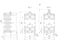 Теплообменник НН№81 ДУ 300 351-433 пластин 1,0 МПа