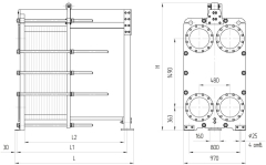 Теплообменник Ридан НН№121 ДУ 300