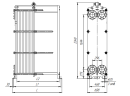 Теплообменник НН№86 ДУ 150 387-477 пластин 1,6 МПа
