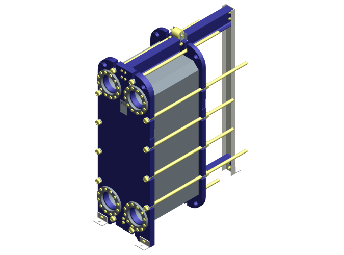 Теплообменник НН№100 ДУ 200 11-66 пластин 1,0 МПа