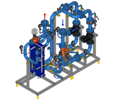 Ридан БТП-HS-ХХХ-YYY-C-R V2 - Стандартный узел управления системами отопления (вентиляции)