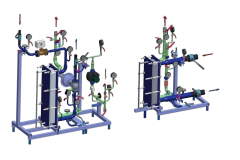 Ридан БТП-DS-ХХХ-YYY-P-S-2ST V2 - Стандартный узел с водоподогревателем для системы ГВС 